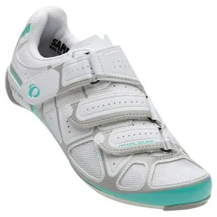 Pearl Izumi Womens Select RD IV Cycling Shoes White Green Sportpur