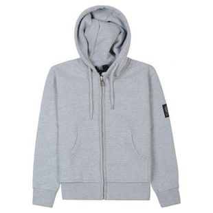 Belstaff Kids Wentworth Hoodie Pale Grey Melange Sportpursuit