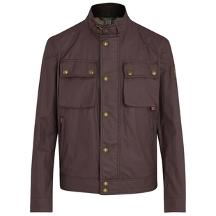 Belstaff Mens Racemaster Jacket Aubergine Sportpursuit