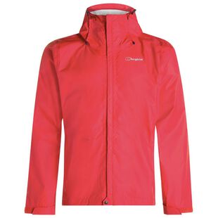 Berghaus Mens Deluge Vented Shell Jacket Red Red