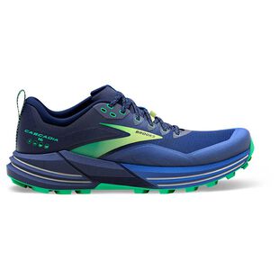Brooks Mens Cascadia 16 Trail Running Shoes Blue Surf the Web