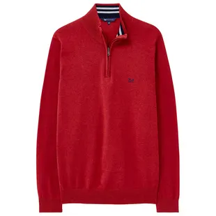 Mens red sales half zip sweater