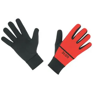 GORE C3 Short Finger Gloves (Black/Red)