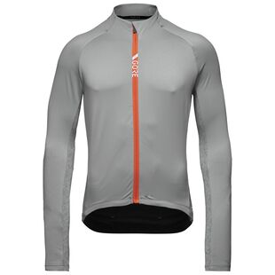 GORE Mens C5 Thermo Long Sleeve Jersey Lab Gray Fireball Sportpurs