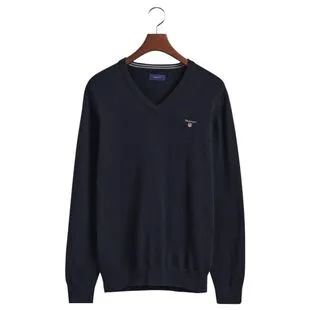 Gant Mens Casual Half Zip Pullover Evening Blue Sportpursuit