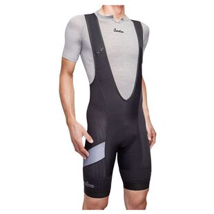 Isadore Mens Tracksmith X Isadore Thermoroubaix Bib Shorts Black Grey