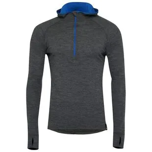 Isobaa mens merino shop 200 zip neck hoodie