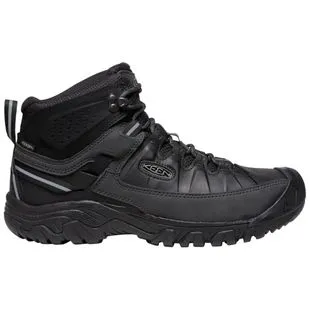 Keen Mens Targhee III Mid WP Waterproof Hiking Boots Triple Black