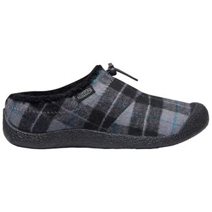 Keen Womens Howser III Slide Slip on Shoes Black Plaid Black Sport