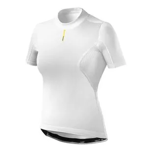 Mavic Mens Wind Ride Short Sleeve Base Layer White Sportpursuit