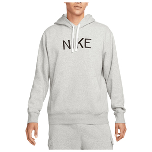 Nike Mens Sportswear Hoodie (Dk Grey Heather/White/Black) | Sportpursu