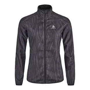 ODLO Womens Air Gore Tex Jacket Birds Egg Green Black Sportpursuit