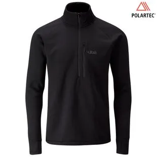 Rab Mens Power Stretch Pro Pullover Black Sportpursuit