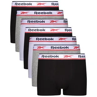 Reebok Mens Sport Boxers (3 Pack - Black/Harmony/Chalk Green/Sea Spray