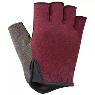 Shimano Mens Transit Short Finger Gloves Zinfandel Sportpursuit