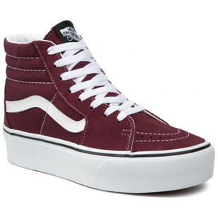 Burgundy platform hotsell vans