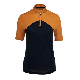 Haut en laine de mérinos pour femme - Aubergine