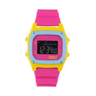 Breo Binary Reverse Digital Watch Pink Sportpursuit