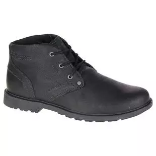 CAT Mens Carsen Mid Black Boots Black Sportpursuit