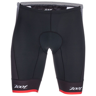 Zoot Mens Tri Team 8 Inch Compression Shorts Black Race Day Red Sp