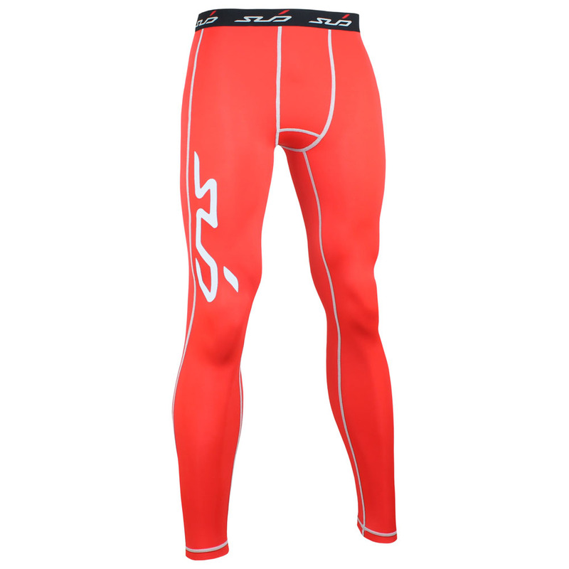 SubSports Mens DUAL Compression Tights (Red)