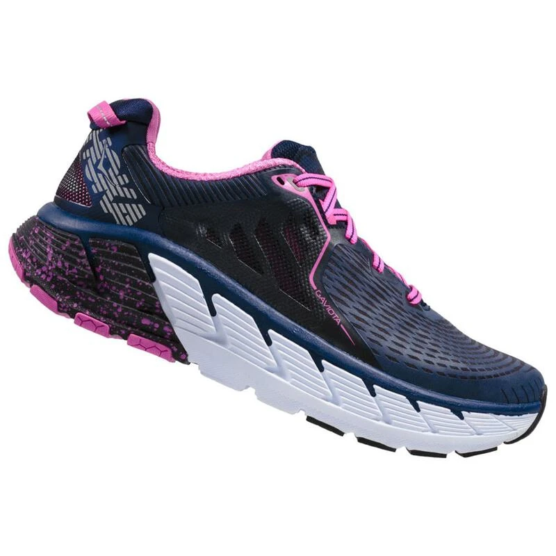 Hoka One One Womens Gaviota Shoes Medieval Blue Fuchsia Sportpursu