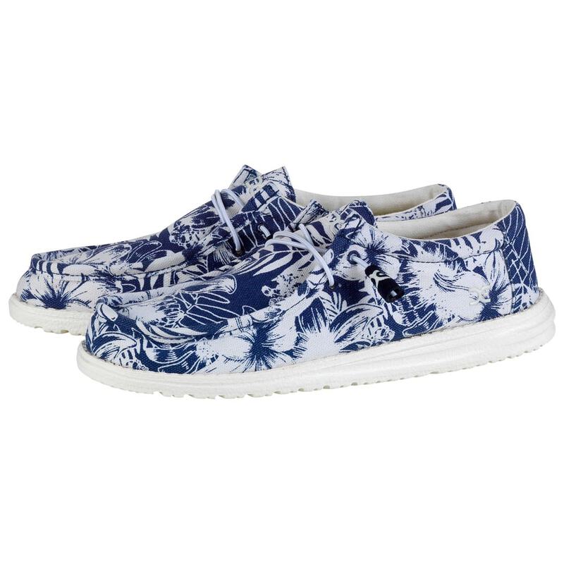 Hey Dude Mens Wally Funk Shoes (Blue Palm)
