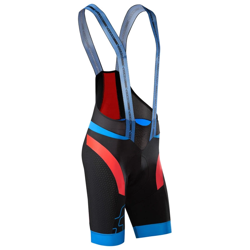 Cube Mens Black Zero Bib Shorts (Black/Blue/Red) | Sportpursuit.com