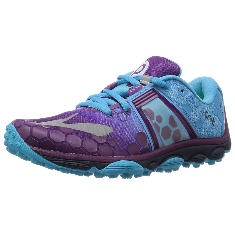 Brooks Womens PureGrit 4 Shoes Purple Blue Sportpursuit