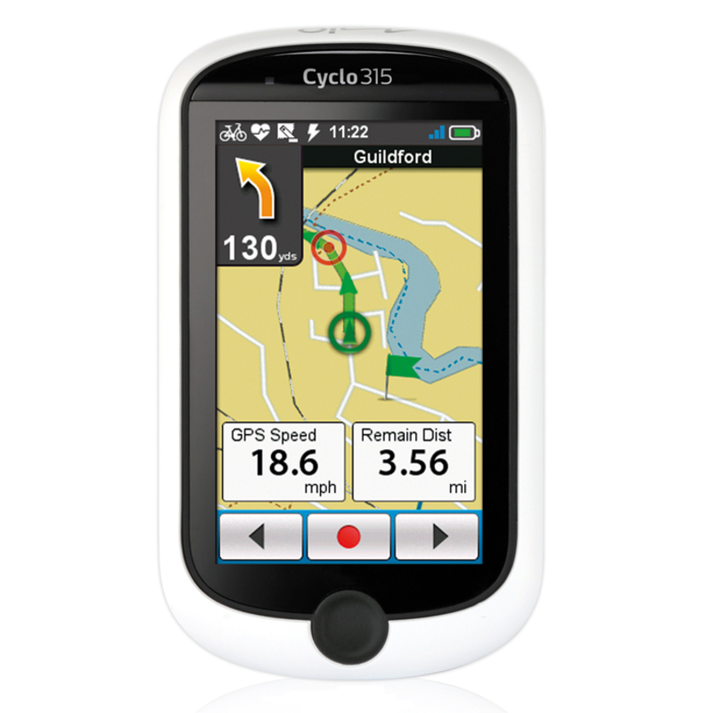 Mio Cyclo 315 GPS Cycle Computer (With HRM & Cadence EU Maps) Spor