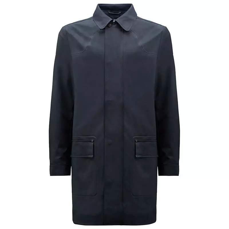 Hunter Mens Original Rubberised Raincoat (Navy) | Sportpursuit.com