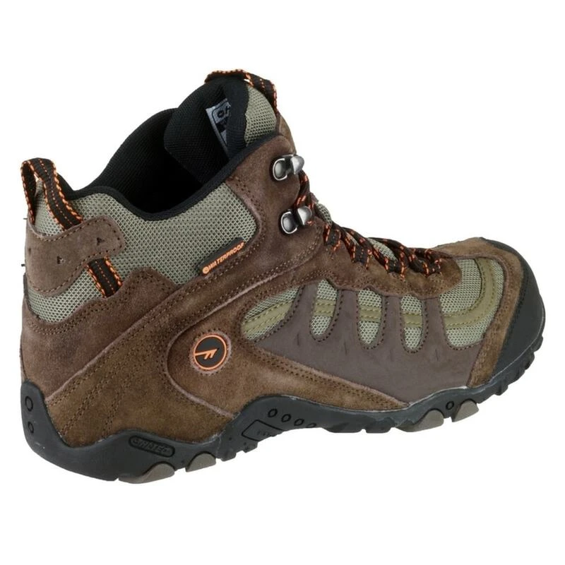 Hi Tec Mens Penrith Mid Hiking Boots Chocolate Sportpursuit