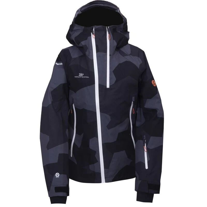 2117 Womens Vika 3L Jacket Black Camo Sportpursuit