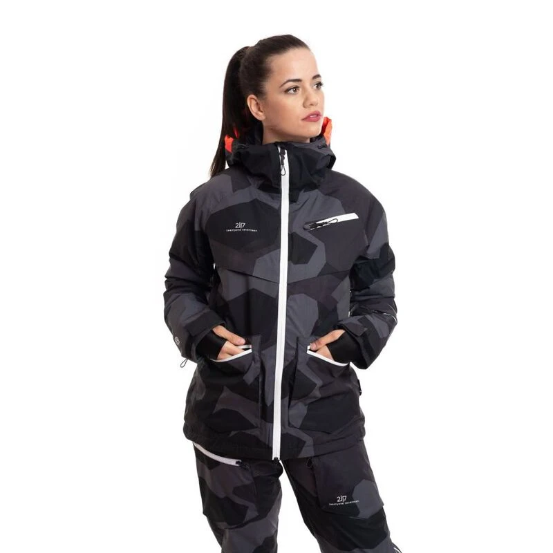 Black camo ski jacket best sale