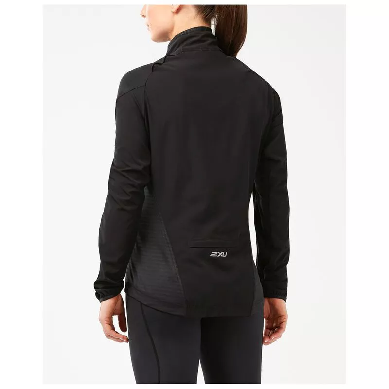 2XU Womens XVENT Run Jacket Black Black Sportpursuit