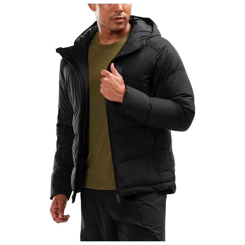 2XU 2XU Mens Ignition Insulation Jacket Top Black Sports Running Full Zip Warm 