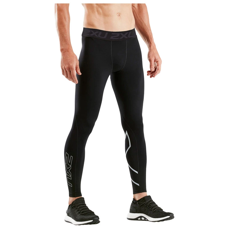 2XU Mens Elite Compression Running Shorts Pants Trousers Bottoms Black Sports 