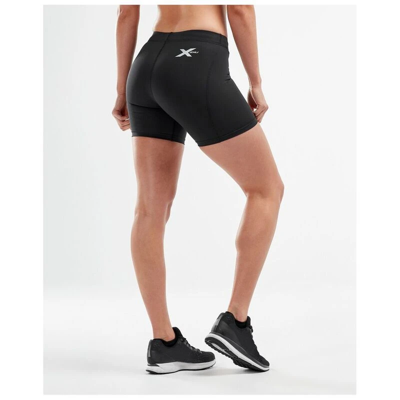 2XU Womens Core Compression Shorts (Black/Silver)