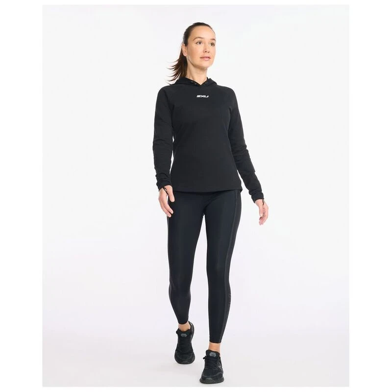 2XU Womens Motion Hoodie Hoodie (Black/White)