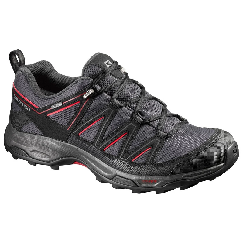 hoog journalist Donder Salomon Mens Wentwood Goretex Hiking Shoes (Asphalt/Black/Radiant) | S