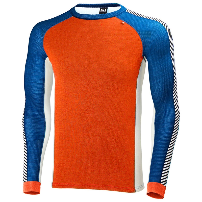 Helly Hansen Mens Warm Ice Long Sleeve Top Magma Classic Blue Spor