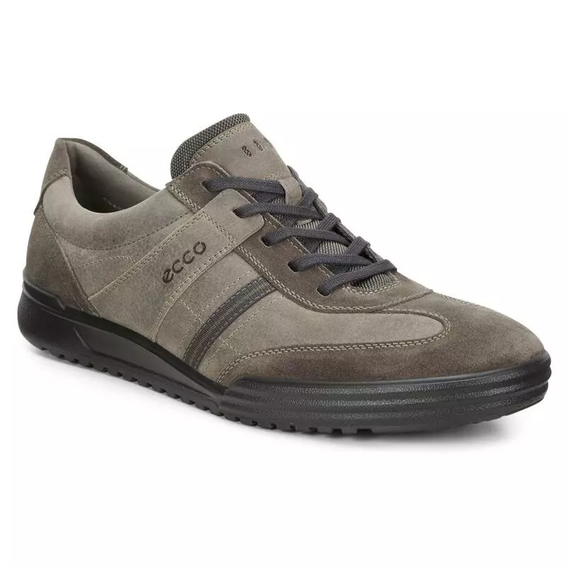 Ecco Mens Fraser Shoes (Dark Clay/Stone Suede/Oil Nubuck) | Sportpursu
