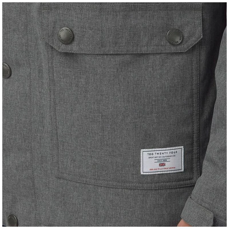 Tog24 Mens Bexley Milatex Jacket Grey Marl Sportpursuit