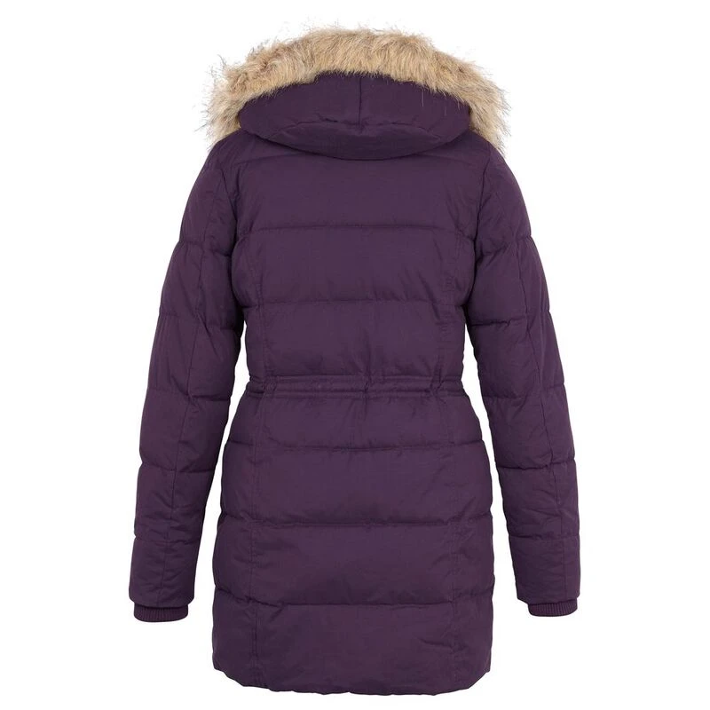 Fat Face Womens Cumbria Long Puffer Jacket Blackberry Sportpursuit