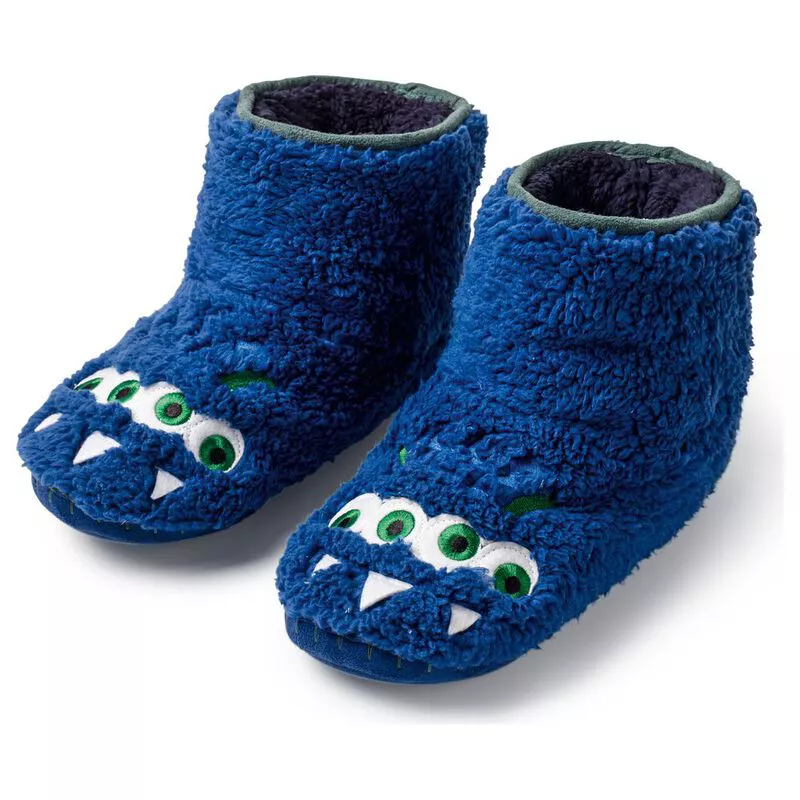 Fat Face Boys Alien Slipper Boots Blue Sportpursuit