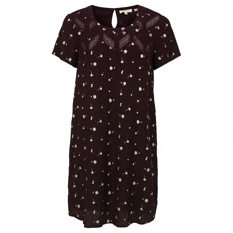 Fat Face Womens Lola Petal Floral Dress Deep Berry Sportpursuit