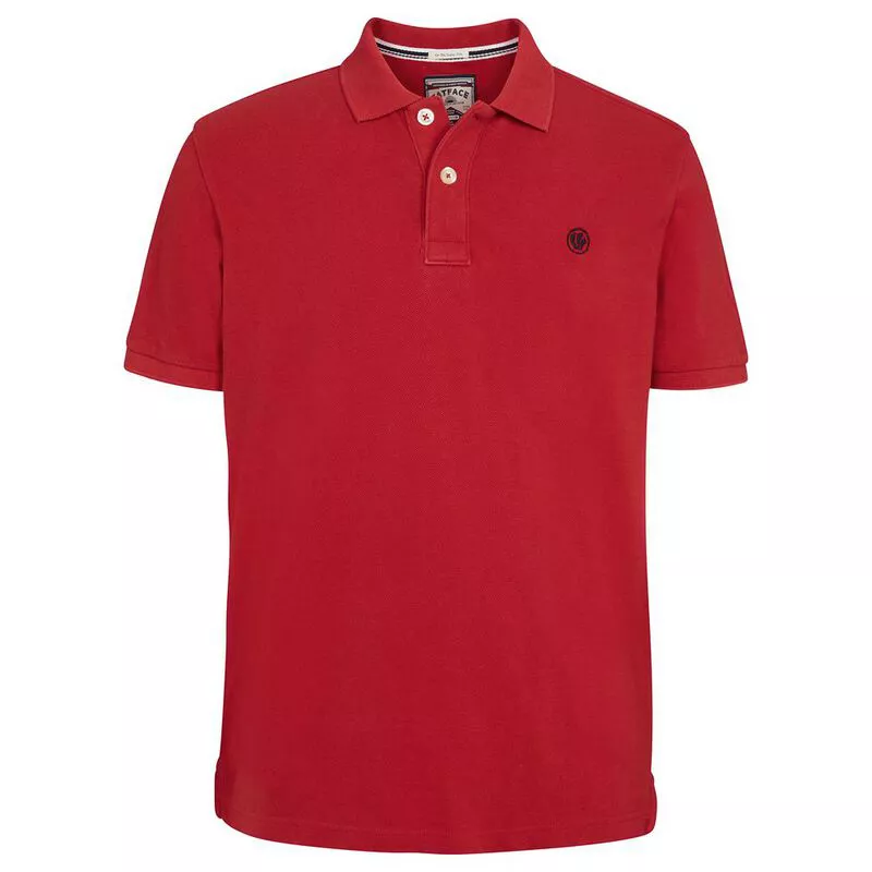 Fat Face Mens Linton Organic Pique Polo Red Sportpursuit