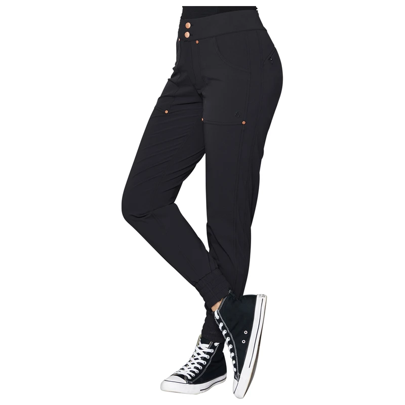 Acai Womens Casual Stroll Trousers (Black) | Sportpursuit.com