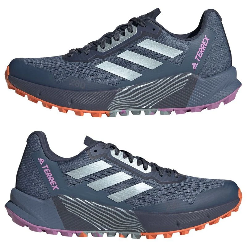Adidas Womens Terrex Agravic Flow 2 Shoes Wonder Steel Magic Grey Met