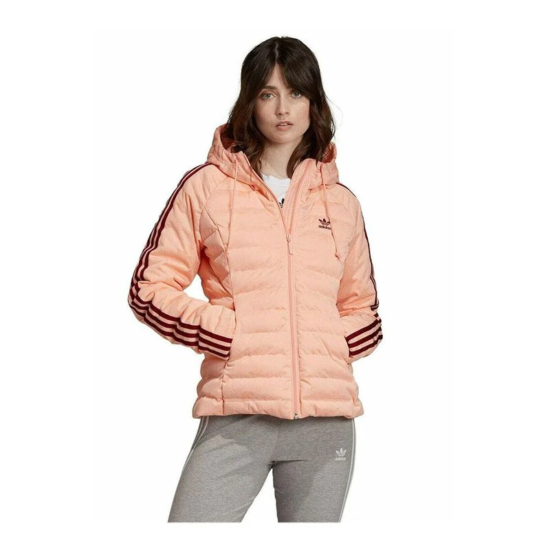 Adidas Womens Originals Slim Insulated Jacket Glow Pink Sportpursu